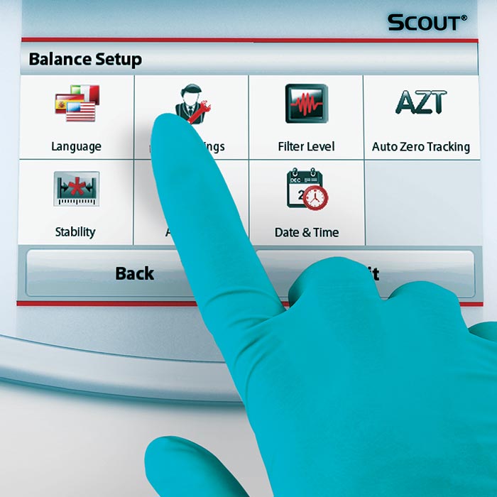 Ohaus STX2201 Scout Portable Balance 2200G x 0.1g with Touchscreen 