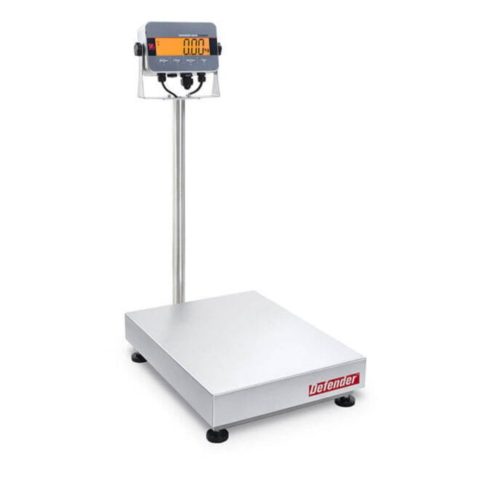 Ohaus Defender 3000 i-D33 Washdown Bench Scale - column mounted model